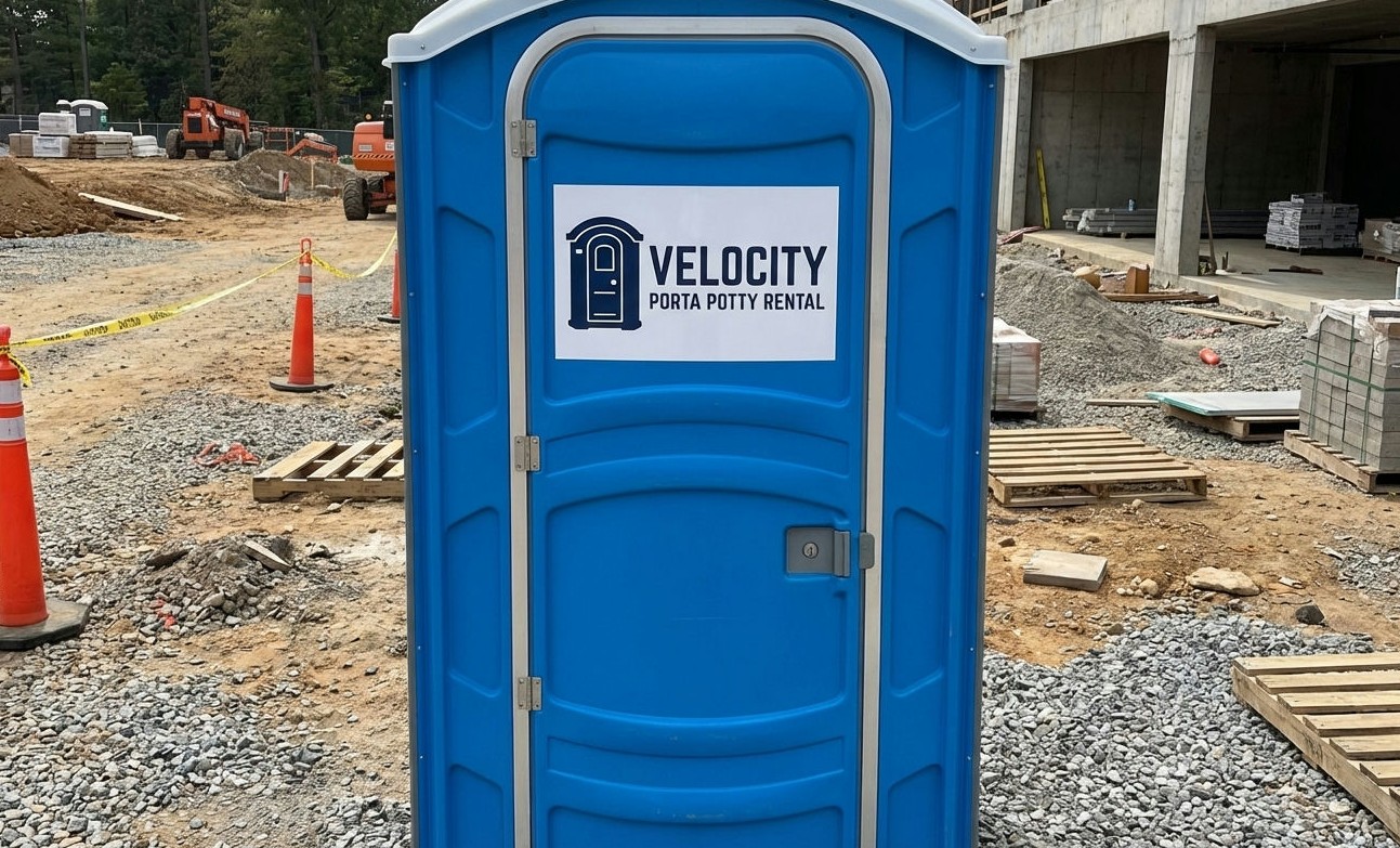 Velocity Porta Potty Rental on job site
